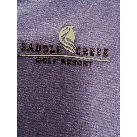 Glen Echo Golf Women M Sleeveless Vest Saddle Creek Logo Blue Dry Gear Tech Zip - Picture 15 of 15